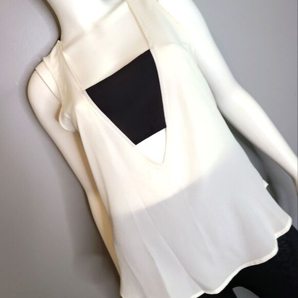BCBGENERATION Top Blouse Colorblock Blouse sz Medium - Picture 5 of 10